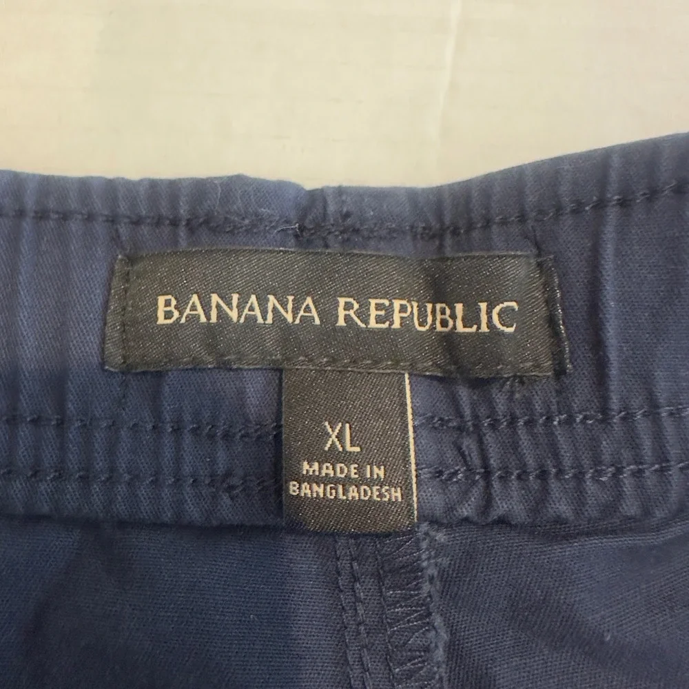Banana Republic Mens XL Pull On Shorts Navy Blue 8 Inch Inseam NWT 1967478